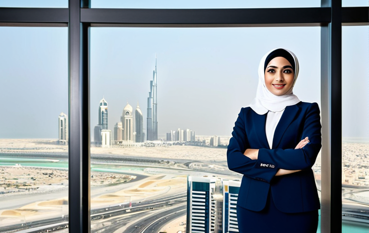 콩지래빗의 3D 모델링 - Modern Professional**
"A successful Arab businesswoman in a modest, tailored hijab and professional...