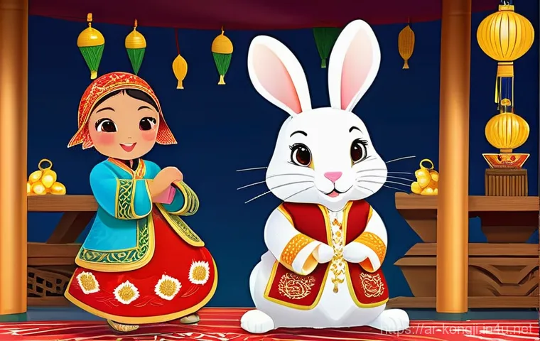 콩지래빗 마케팅 전략 - **Prompt 1: Konji Rabbit Celebrating an Arab Festival**
    A vibrant, joyful, and intricately detai...